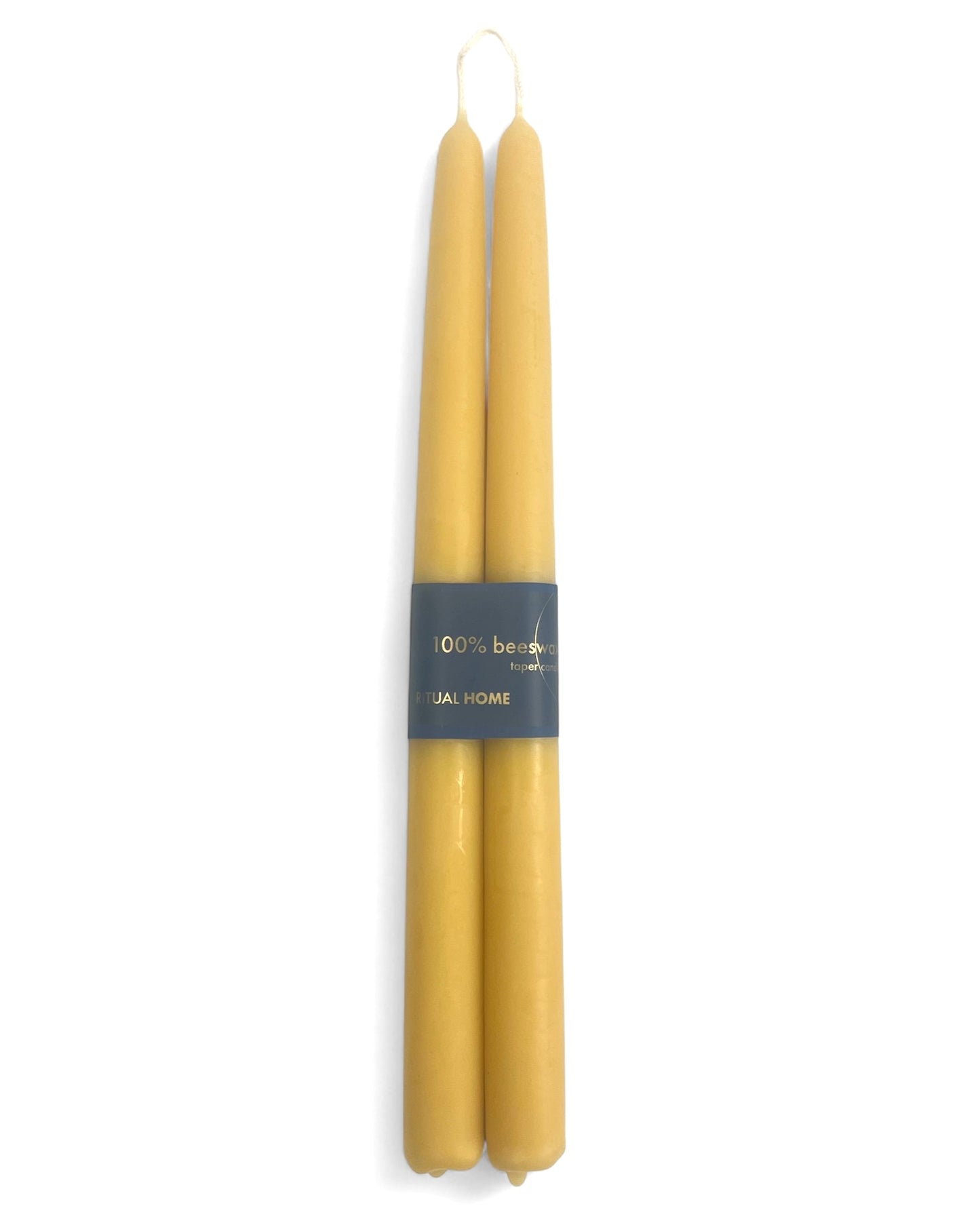 100% Beeswax Tapers- Natural