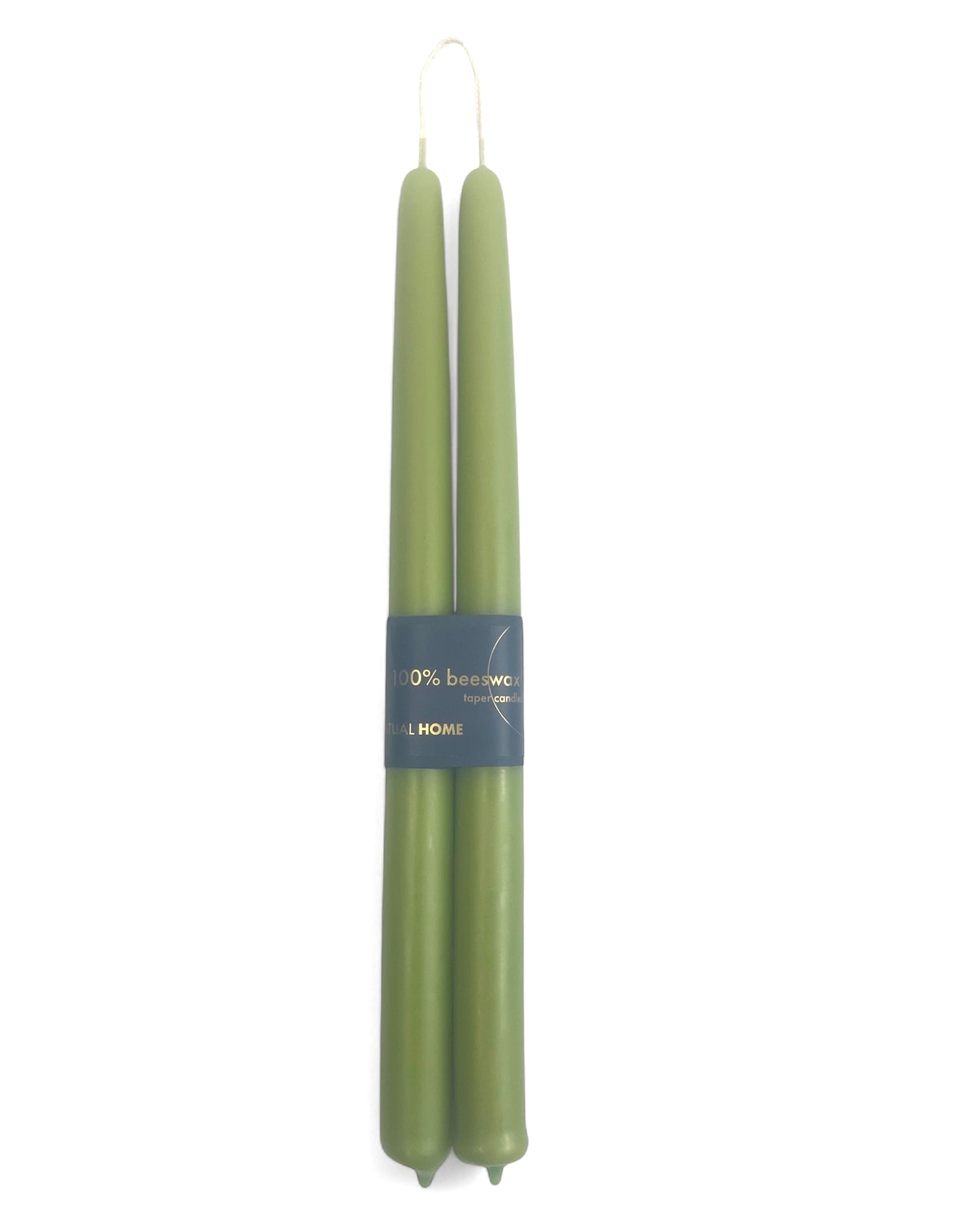 100% Beeswax Tapers- Sage
